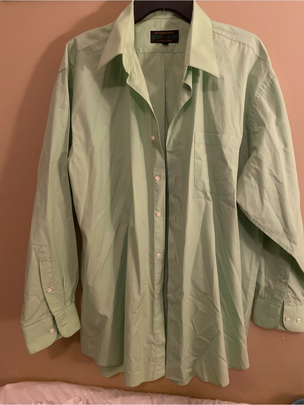 Alexander Julian Pale Mint Green Men's Dress Shirt